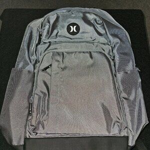 NWT Hurley Rider Backpack - Gray & Black - Laptop & Bottle Pockets
